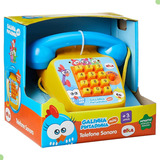 Telefone De Brinquedo Sonoro Turma Galinha