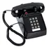 Telefone De Mesa Com Fio De Design Vintage Base De Preto