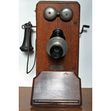 Telefone De Parede Madeira Vintage Decorativo 