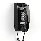 Telefone De Parede Retrô Com Som Mecânico Alto- Telefones De Parede Vintage Para Telefone Fixo Com Volume- Telefone Fixo Com Fio Ajustável à Moda Antiga Para Casa- Escola- Cozinha- Escritório