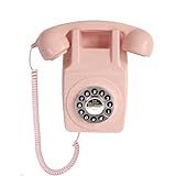 Telefone De Parede Vintage- Telefone Fixo De Parede Com Fio Para Casa- Telefone Retrô Montado Na Parede- Linha única Dos Anos 1960- Telefones Analógicos Antigos Antigos Com Toque Alto Para Idosos