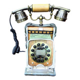 Telefone Decorativo Vintage Amadeirado