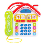 Telefone Divertido Casa   Luzes E Sons   Colorido   Dm Toys