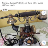 Telefone Ericsson Pé De Ferro 1895 Suécia