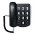 Telefone Fixo Com Fio Tok Fácil Preto Intelbras