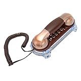 Telefone Fixo De Parede Retrô Telefone Vintage Clássico Antigo Para Suporte De Parede De Mesa Telefone Com Fio De Parede Grande Com Flash De Telegrama De Entrada Para Escritório Em Casa P Urple