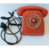 Telefone Fixo Disco Ericsson Vintage Vermelho