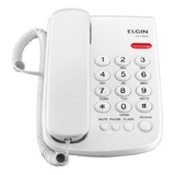 Telefone Fixo Elgin Tcf 2000 Com Chave De Bloqueio - Branco
