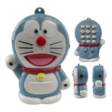 Telefone Fixo Gato Doraemon Headset Microfone Flexivel Anime