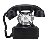 Telefone Fixo Retrô Clássico Telefone Antigo Com Fio Vintage Antiquado Telefone Com Botão De Discagem Para Home Office Decoração De Mesa De Hotel