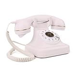 Telefone Fixo Retrô Dos Anos 1960 Vintage Com Botão De Discagem Com Fio Telefone Clássico Antigo Telefones Antigos Com Função De Rediscagem Para Escritório Em Casa Branco 