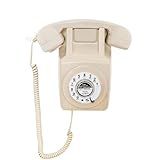 Telefone Fixo Retrô Telefone De Parede Artisam Clássico Com Fio Mostrador Giratório Vintage Antigo Com Função De Discagem Para Casa Escritório Hotel Escola