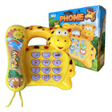 Telefone Musical Infantil Brinquedo Educativo Animais
