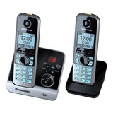 Telefone Panasonic Sem Fio Kx-tg6722lbb+1 Ramal Preto Bivolt