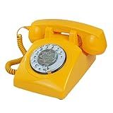 Telefone Retrô Com Fio Telefone Fixo TelPal Com Teclado De Discagem Rotativa De Moda Antiga Telefones Vintage Clássicos Decorativos Dos Anos 80 Para Presente