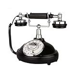 Telefone Retrô Telefone Fixo TelPal Com Fio Com Rediscagem Do último Número Telefone Vintage Preto Para Casa Escritório Hotel Conjunto De Telefone Doméstico Antigo Presente De Telefone Doméstico