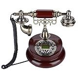 Telefone Retrô Vintage Yoidesu Telefone Antigo De Para Decoração De Home Office Telefone Fixo Com Função De Pausa E Rediscagem