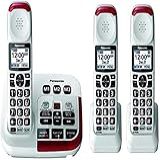 Telefone Sem Fio Amplificado Panasonic KX TGM420W    2  KX TGMA44W Com Máquina De Atendimento Digital Expansível Até 6 Aparelhos E Aumento De Volume De Voz 40 DB