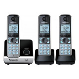 Telefone Sem Fio Com Base E 2 Ramais Panasonic Kx tg6713lbb