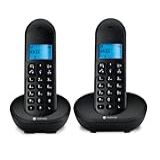 Telefone Sem Fio Com Identificador De Chamadas E Viva Voz Mt150-2 Preto - 2 Aparelhos – Motorola