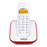 Telefone Sem Fio Digital Intelbras Ts 3110 Branco E Vermelho