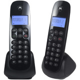 Telefone Sem Fio Digital Moto 700 Preto Motorola Com Ramal