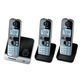 Telefone Sem Fio Kx tg6713lbb Panasonic 2 Ramais