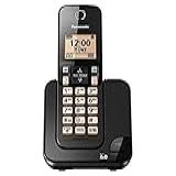 Telefone Sem Fio KX TGC350LBB Preto Identificador Chamada Viva Voz Panasonic
