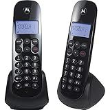 Telefone Sem Fio Motorola MOTO700 MRD2 1 Ramal Com Identificador De Chamadas Digital Preto