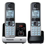 Telefone Sem Fio Panasonic Combo base 1 Ramal Cinza Cor Preto prateado Bivolt