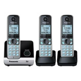 Telefone Sem Fio Panasonic Kx-tg6713lbb - Base + 2 Ramais
