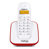 Telefone Sem Fio Para Residencial Escritório Ts 3110 Vermelho E Branco Intelbras