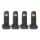 Telefone Sem Fio Ts 2510 3 Ramais Ts 2511 Intelbras Cor Preto