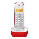 Telefone Sem Fio Ts7510 Branco branco Com Vermelho Intelbras Cor Branco E Vermelho