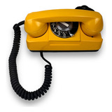 Telefone Tijolinho Antigo Amarelo   Vintage Retrô