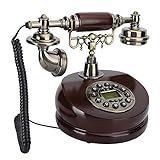 Telefone Vintage Telefone De Resina Viva Voz FSK E DTMF Identificador De Chamadas Detecção Automática Telefone Antigo Para Familiares E Amigos Presentes