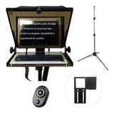 Teleprompter 10 5 Dslr Controle Suporte Celular Tripé