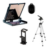 Teleprompter Com Controle Suporte P Smartphone Tripe Nf