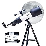 Telescopio Astronomico Luneta Telescópica Profissional   Com Tripé De 38cm   Abertura De 60mm Lentes H20 Mm E H6mm  Espelhos Positivo 1 5x E Zênite De 90 Graus   ARIKON