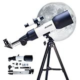 Telescópio Astronômico Profissional Luneta Telescópio - COM TRIPE 38CM- Abertura De 60mm- Lentes H20 Mm E H6mm- Espelhos Positivo 1-5x E Zênite De 90º - AlverSun