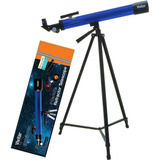 Telescópio Com Ampliação 75x 175x C Tripé Vivitar 160x Azul