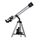 Telescópio F90060m Refrator Azimutal Constellation Cor Prateado