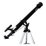 Telescópio Luneta 90060mm Lente Barlow Ocular 1 25 E Trip