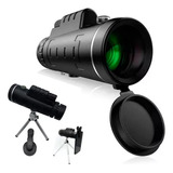 Telescópio Monocular Portátil Zoom 40x60 C Tripé Cor Preto