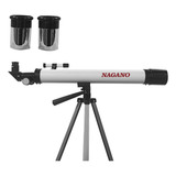 Telescópio Refração Astronômico 50x100mm 100x Com Tripé