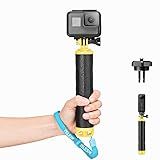 TELESIN Punho Flutuante Para GoPro Hero 13 12 11 10 9 8 7 Series DJI Insta360 Para A Maioria Das Câmeras De Ação Bastão De Selfie Subaquático Adequado Para Surf Mergulho Com Snorkel Tiro