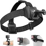 TELESIN Suporte De Alça De Cabeça Com Clipe De Tampa Suporte De Cinto De Cabeça De Liberação Rápida Compatível Com Go Pro Hero 13 1211 10 9 8 7 6 5 Fusion Max DJI OSMO E A Maioria Das Câmeras De