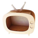 Televisão 37cm Tv Retrô Antiga Nicho Mdf Vintage Genitori