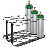 Tellegloww Suporte De Tanque De Oxigênio De 11 4 Cm De Diâmetro Para Cilindro De Oxigênio Comporta 12 Tamanho E D Ou M9 C Transportador De Cilindro De Oxigênio Para Armazenamento Transporte