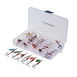 Tempaky 30 PCS Paillette Iscas De Pesca De Metal Lantejoulas Concha Spinner Iscas Ganchos Salmão Robalo